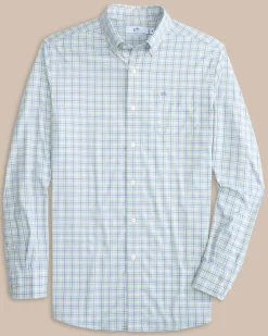 Intercoastal Falls Park Plaid Long Sleeve Sport Shirt<Southern Tide Clearance