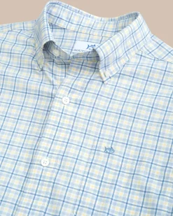 Intercoastal Falls Park Plaid Long Sleeve Sport Shirt<Southern Tide Clearance
