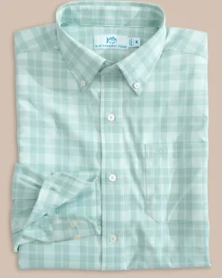 Intercoastal Primrose Plaid Long Sleeve Sport Shirt<Southern Tide Online