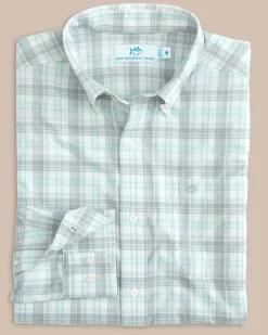 Intercoastal West End Plaid Long Sleeve Sport Shirt<Southern Tide Discount