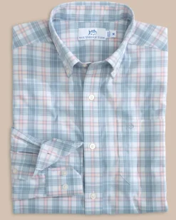 Intercoastal West End Plaid Long Sleeve Sport Shirt<Southern Tide Discount