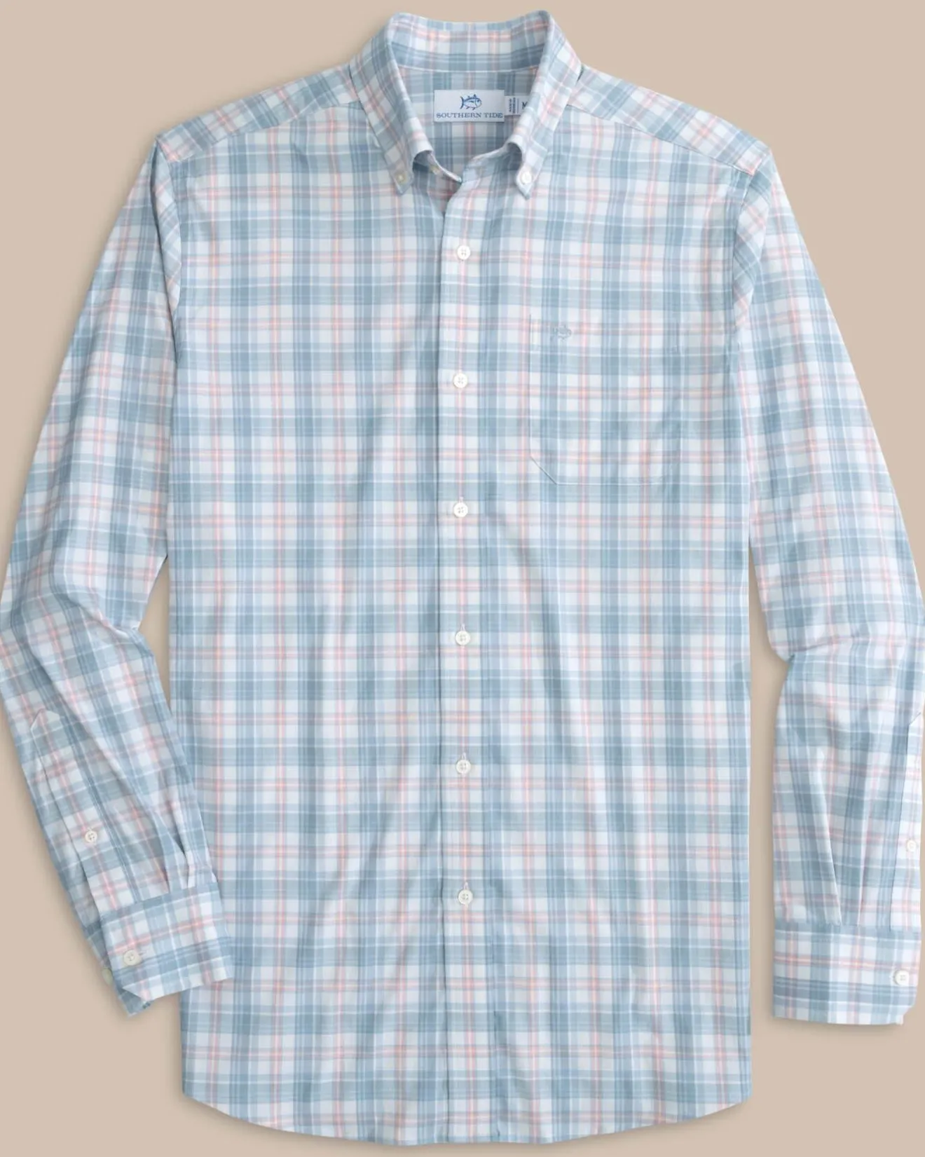 Intercoastal West End Plaid Long Sleeve Sport Shirt<Southern Tide Discount