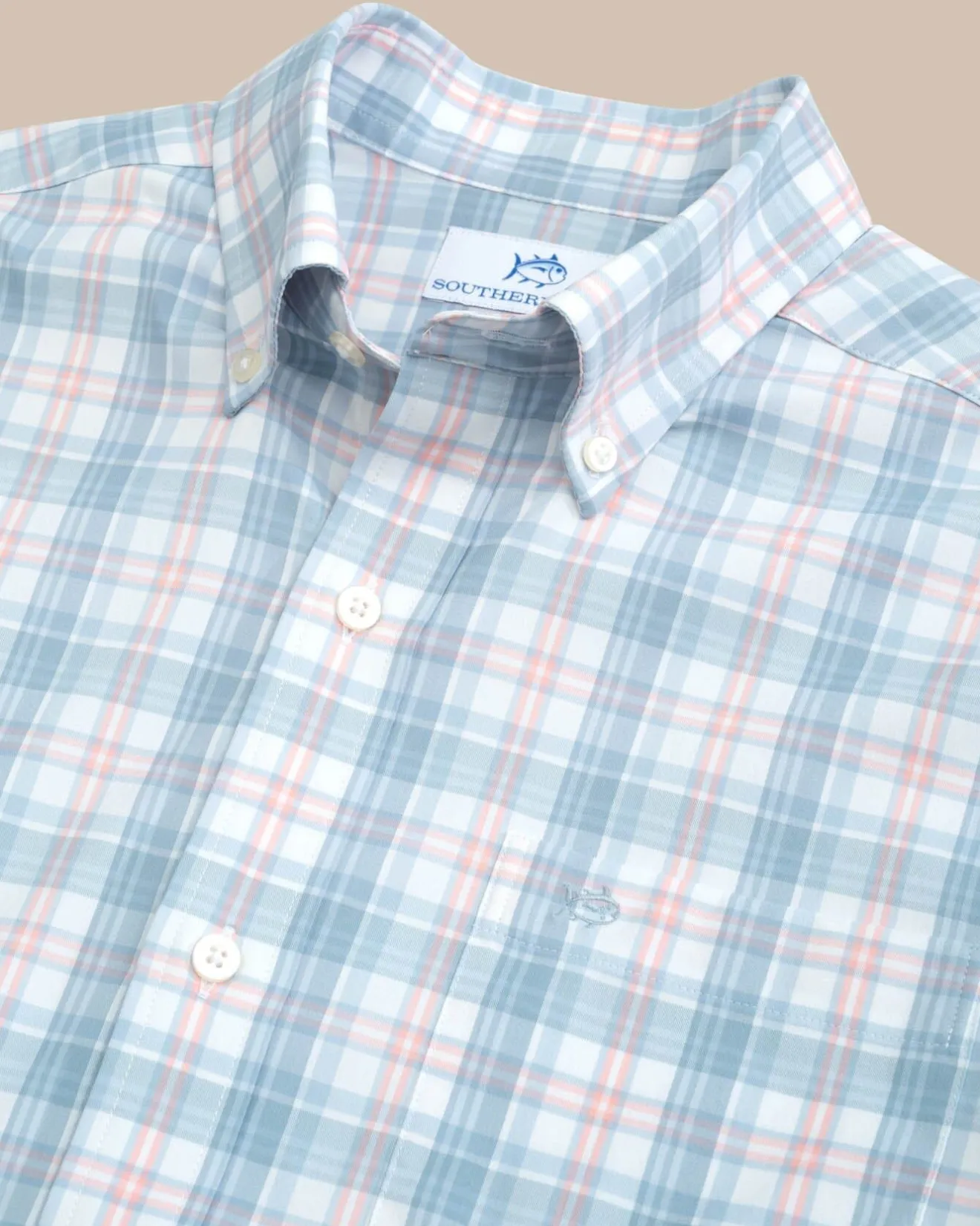 Intercoastal West End Plaid Long Sleeve Sport Shirt<Southern Tide Discount