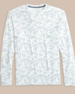 Island Camo Long Sleeve Performance T-Shirt<Southern Tide Fashion