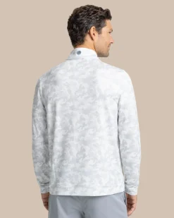 Island Camo Print Cruiser Quarter Zip<Southern Tide Discount