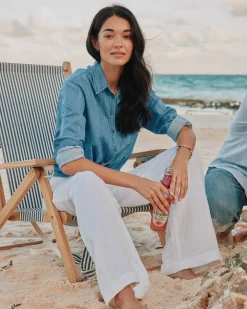 Katherine Denim Shirt<Southern Tide Store