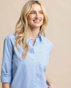 Katherine Stripe Shirt<Southern Tide Online