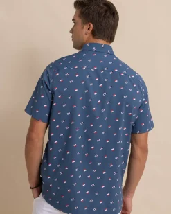 Keep It Nautical Intercoastal Heather Short Sleeve Sport Shirt<Southern Tide Online