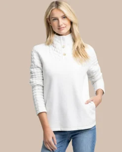 Kelsea Quilted Heather Pullover<Southern Tide Online