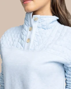 Kelsea Quilted Heather Pullover<Southern Tide Online