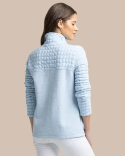 Kelsea Quilted Heather Pullover<Southern Tide Online