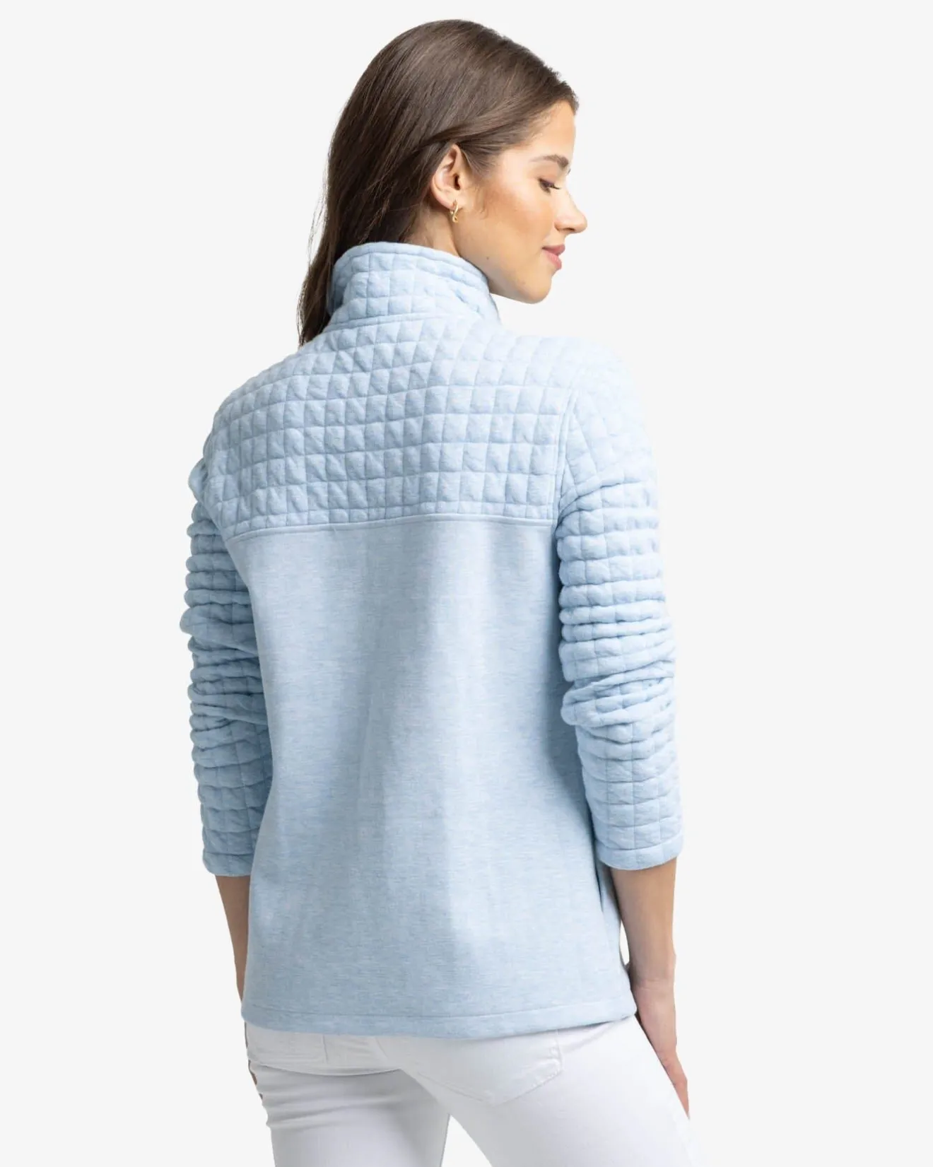Kelsea Quilted Heather Pullover<Southern Tide Online