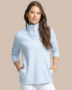 Kelsea Quilted Heather Pullover<Southern Tide Online