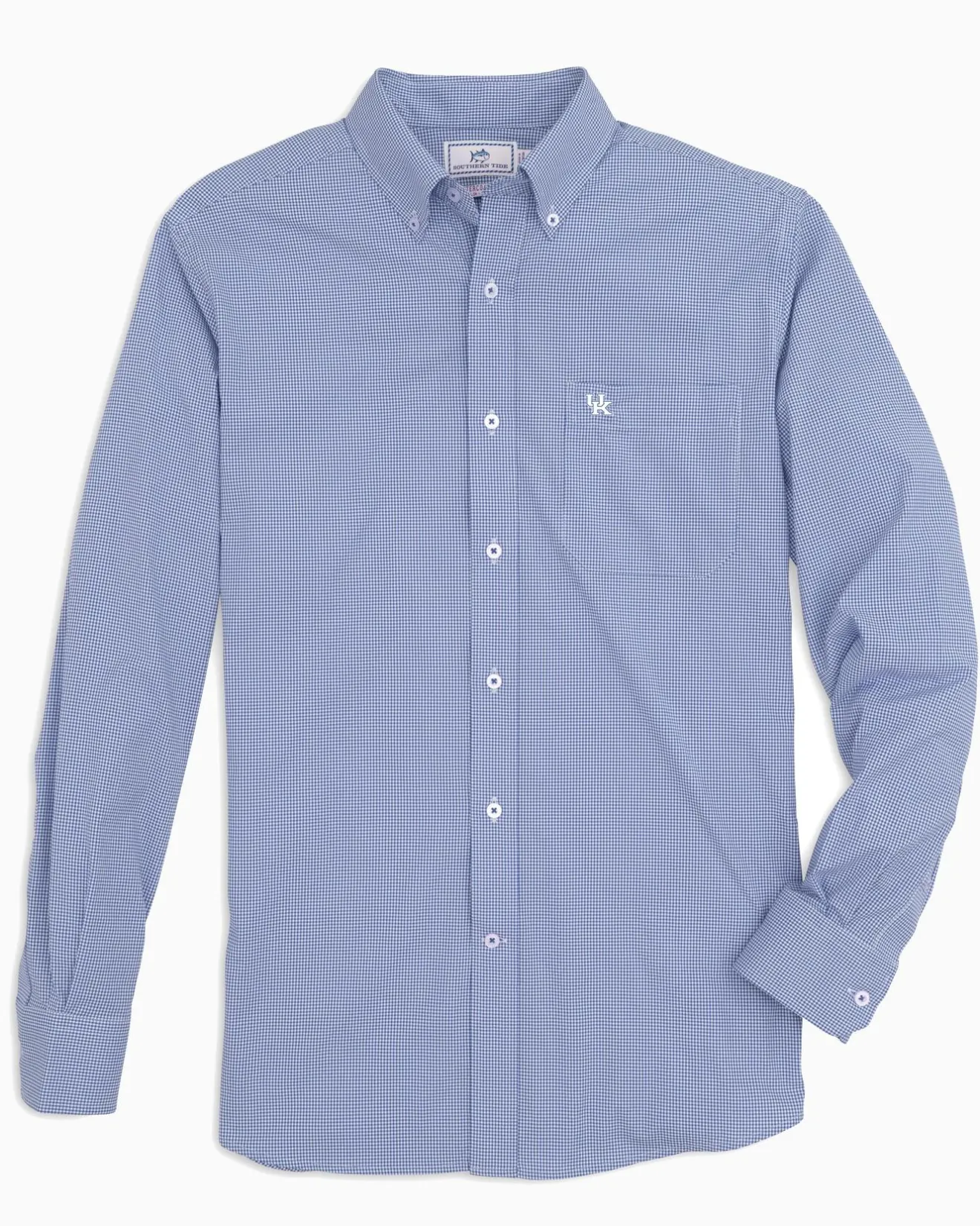 Kentucky Wildcats Gingham Button Down Shirt<Southern Tide Cheap