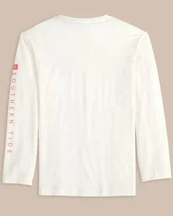 Kids Boxed Chest Performance Long Sleeve T-Shirt<Southern Tide Best