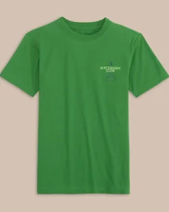 Kids Buoy Badge Heather Short Sleeve T-Shirt<Southern Tide Online