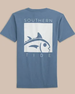 Kids Cropped Skipjack Box Short Sleeve T-Shirt<Southern Tide Outlet