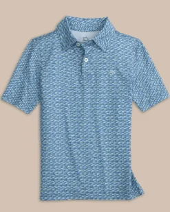Kids Driver Casual Water Printed Polo<Southern Tide Outlet