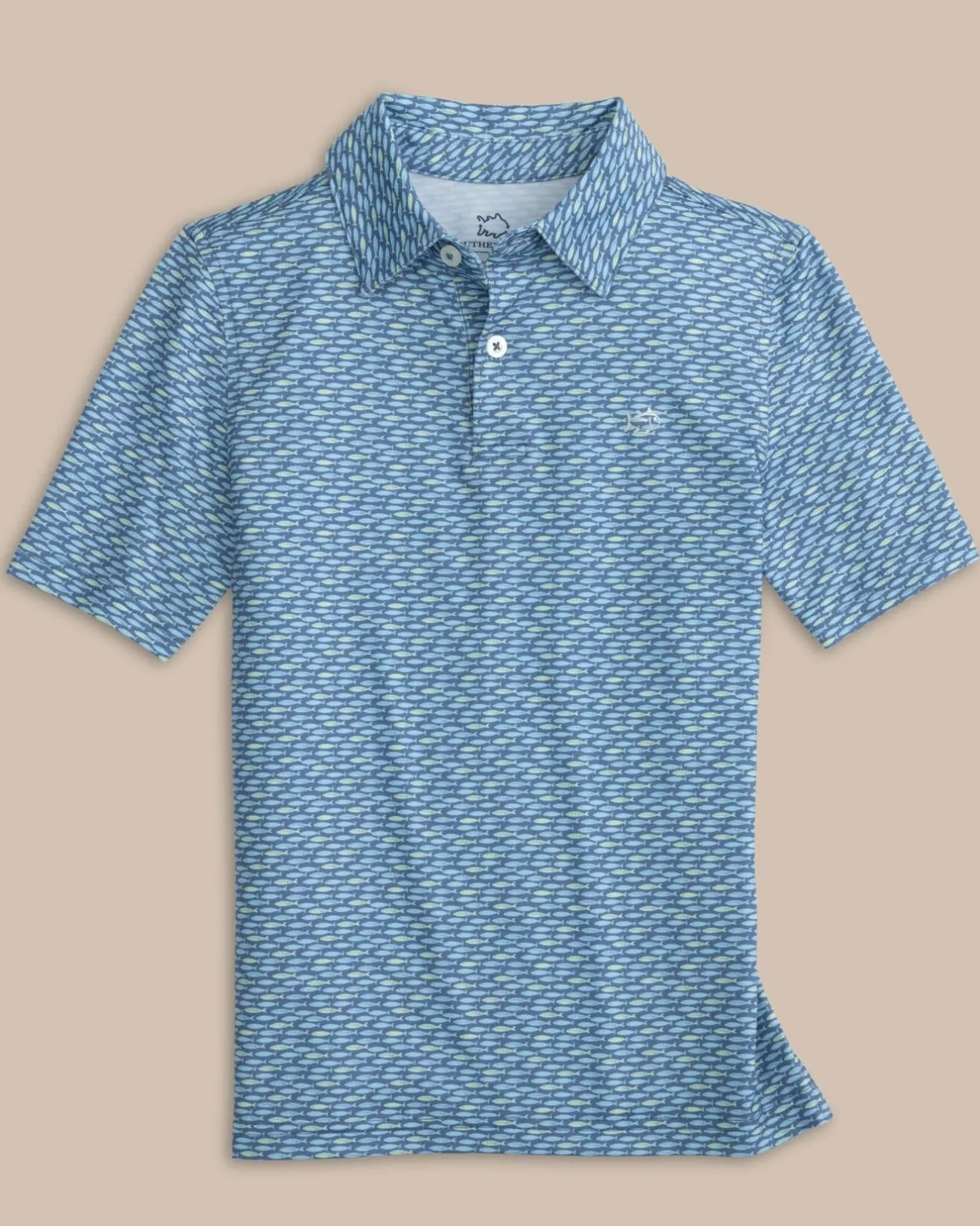 Kids Driver Casual Water Printed Polo<Southern Tide Outlet
