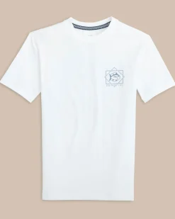 Kids Geometric Striped Short Sleeve Performance T-Shirt<Southern Tide Hot