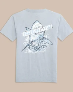 Kids Heather Shark Plank Short Sleeve T-Shirt<Southern Tide Online
