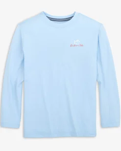 Kids Red, White, And Lure Long Sleeve Performance T-Shirt<Southern Tide Flash Sale