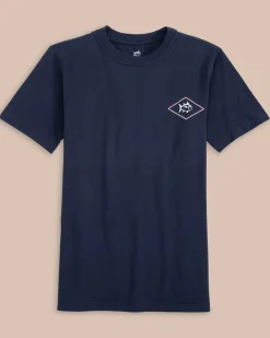 Kids Rod And Reel Flag Short Sleeve T-Shirt<Southern Tide Fashion