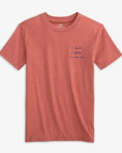 Kids Sketched Baseball Heather T-Shirt<Southern Tide Discount