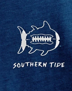 Kids Sketched Football Heather T-Shirt<Southern Tide Online