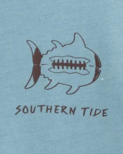 Kids Sketched Football Heather T-Shirt<Southern Tide Online