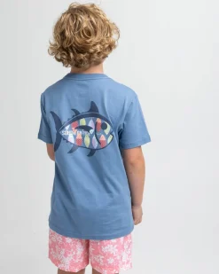 Kids Skipjack Lure Fill Short Sleeve T-Shirt<Southern Tide Best Sale