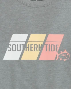 Kids St Tri Block Heather Short Sleeve Performance T-Shirt<Southern Tide Flash Sale