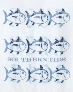 Kids St Triple Stack Ocean Front Graphic Long Sleeve Performance T-Shirt<Southern Tide Flash Sale