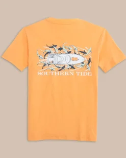 Kids Yachts Of Sharks Short Sleeve T-Shirt<Southern Tide Online