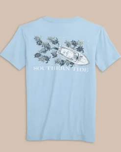 Kids Yachts Of Turtles Short Sleeve T-Shirt<Southern Tide Cheap