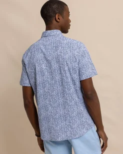 Leagally Frond Intercoastal Short Sleeve Sport Shirt<Southern Tide Hot