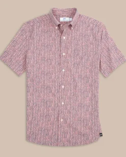 Leagally Frond Intercoastal Short Sleeve Sport Shirt<Southern Tide Hot
