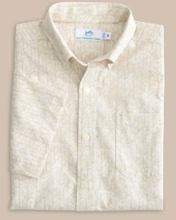 Leagally Frond Intercoastal Short Sleeve Sport Shirt<Southern Tide Hot