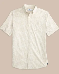 Leagally Frond Intercoastal Short Sleeve Sport Shirt<Southern Tide Hot