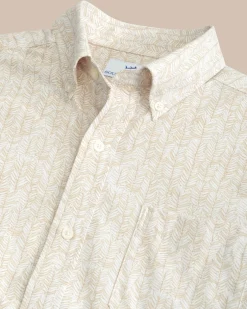 Leagally Frond Intercoastal Short Sleeve Sport Shirt<Southern Tide Hot
