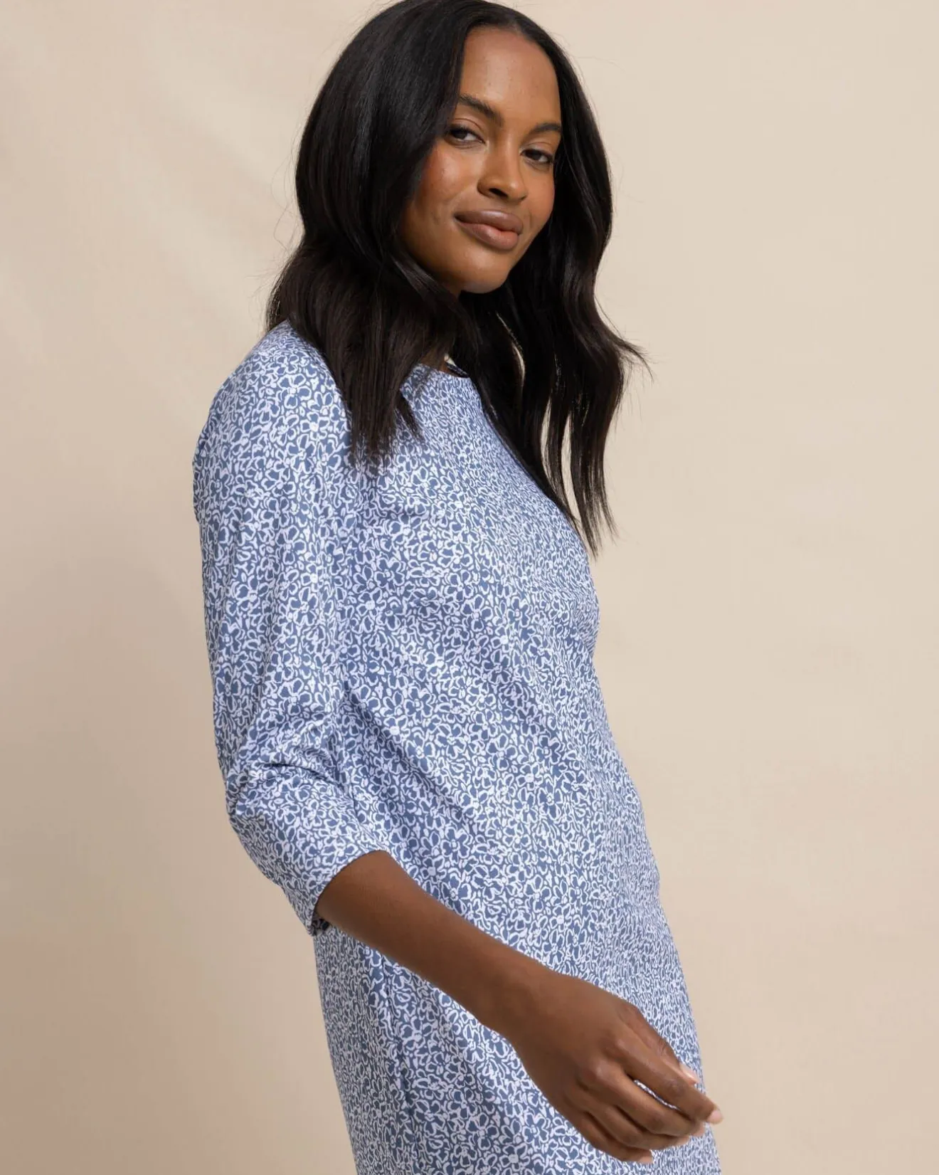 Leira That Floral Feeling Print Performance Dress<Southern Tide Sale
