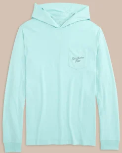 Letterpress Skipjack Long Sleeve Hoodie T-Shirt<Southern Tide Best