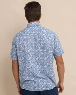 Linen Rayon Caps Off Short Sleeve Sport Shirt<Southern Tide Clearance