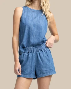 Mary Ellen Denim Short<Southern Tide Fashion