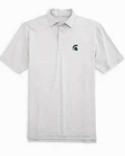Michigan Spartans Driver Spacedye Polo Shirt<Southern Tide Cheap