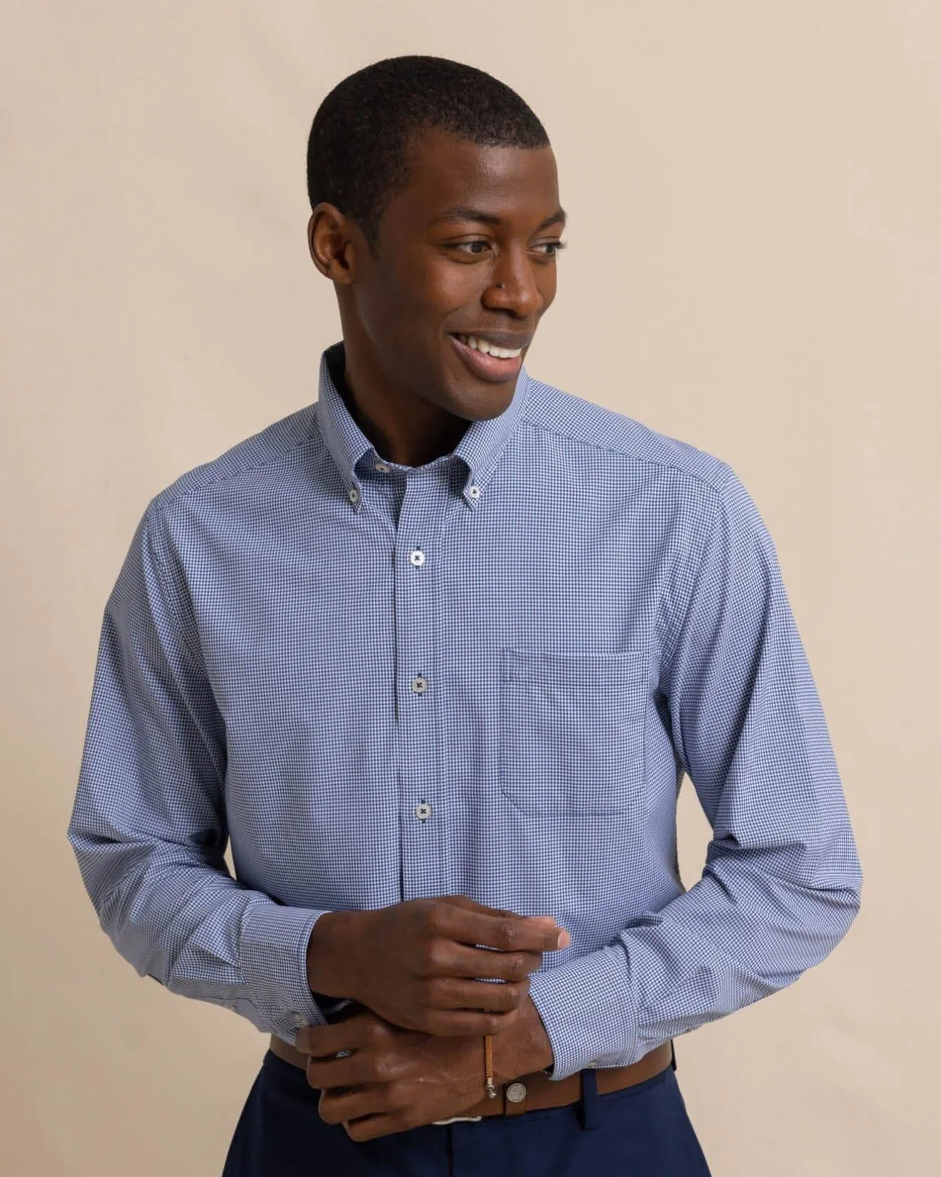 Micro Gingham Brrr°® Intercoastal Sport Shirt<Southern Tide Cheap