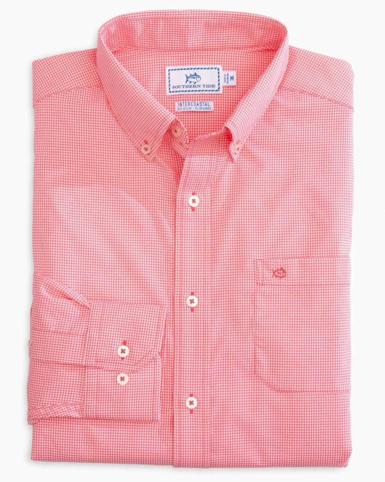 Micro Gingham Intercoastal Performance Sport Shirt<Southern Tide Shop
