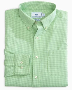 Micro Gingham Intercoastal Performance Sport Shirt<Southern Tide Shop