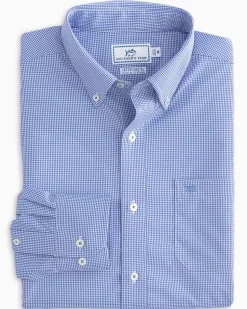 Micro Gingham Intercoastal Performance Sport Shirt<Southern Tide Shop