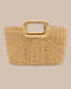 Mini Woven Rattan Tote<Southern Tide Cheap